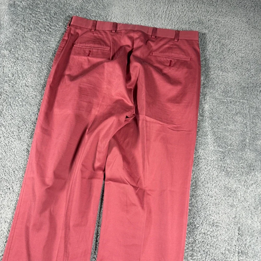 Brooks‎ Brothers Chinos Mens 36x34 Pink Fitzgerald Fit  Trousers Casuals